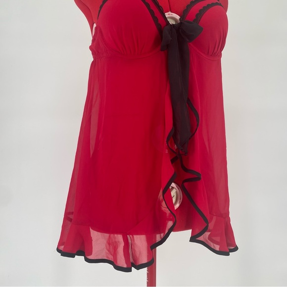 2FOR$30 Apt. 9 Red & Black Babydoll Cami With Lace - Picture 4 of 11